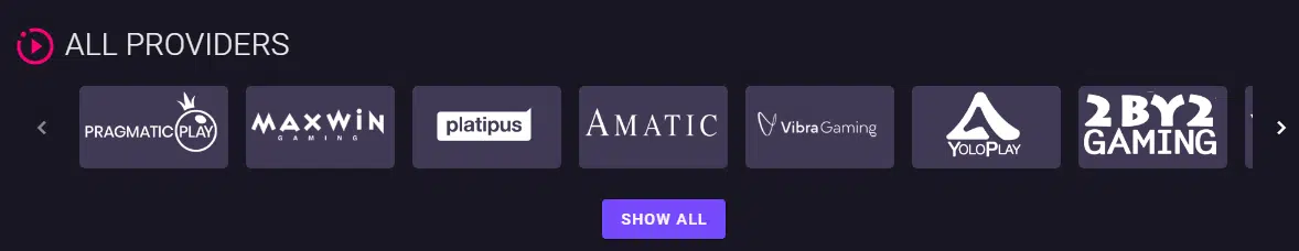 Wizary Casino Game Providers Wizary Casino Game Providers