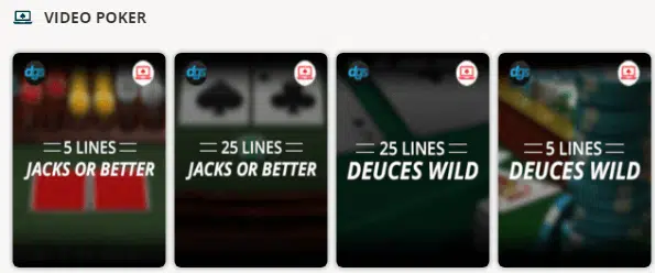 BetOnline Video Poker Games