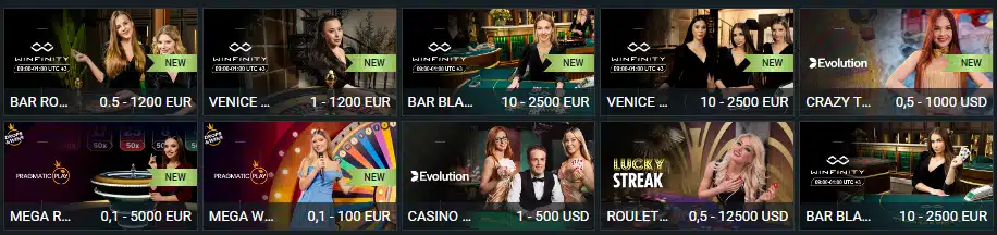 BetWinner Live Casino Games BetWinner Live Casino Games