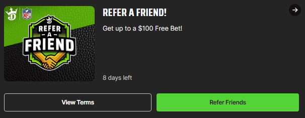 DraftKings Refer a Friend Bonus