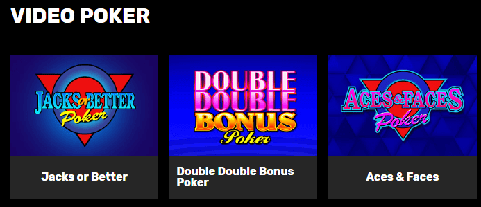 Hyper Casino Video Poker Games