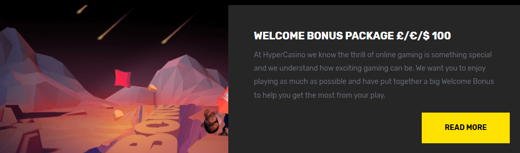 Hyper Casino Welcome Bonus