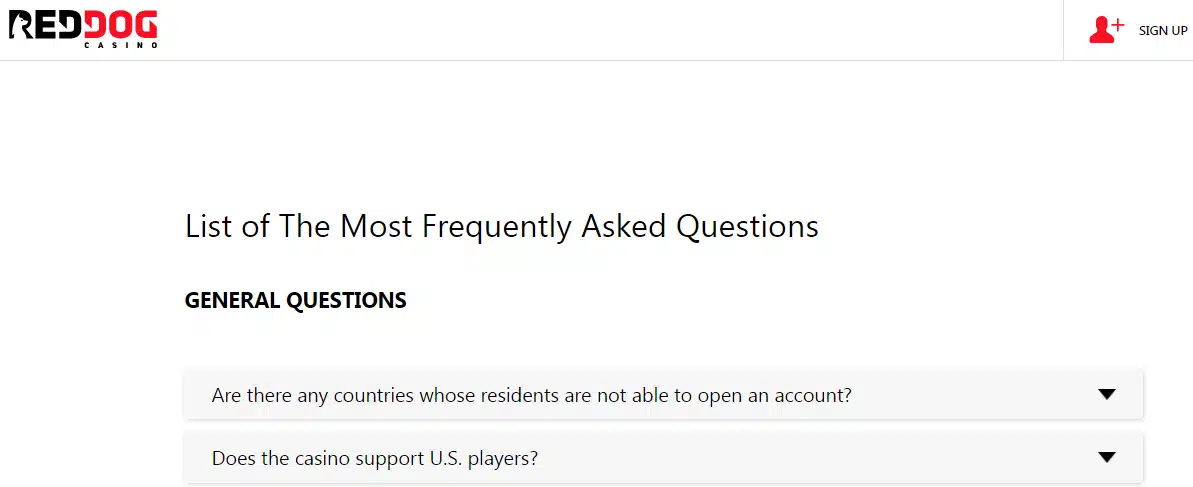Red Dog Casino FAQs Support Red Dog Casino FAQs Support