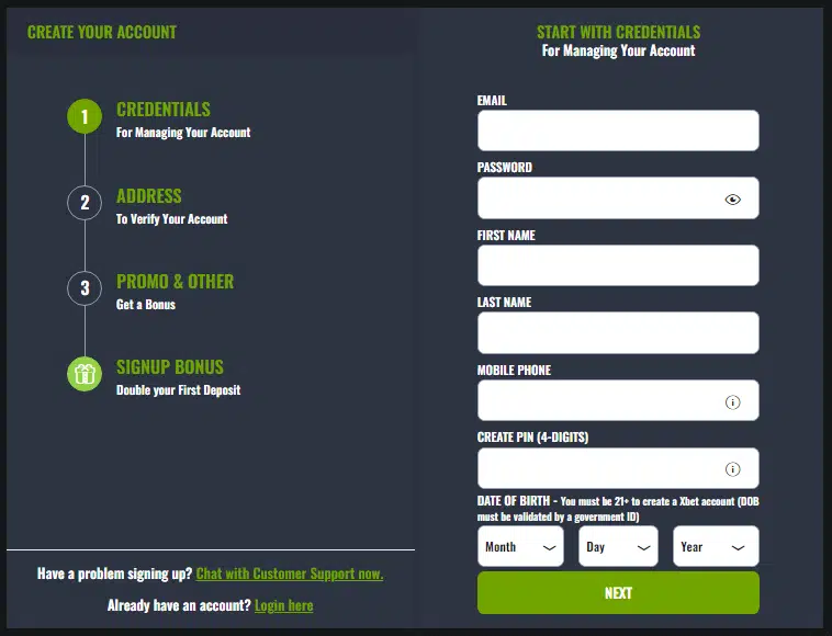 Xbet Sign Up Process Xbet Sign Up Process