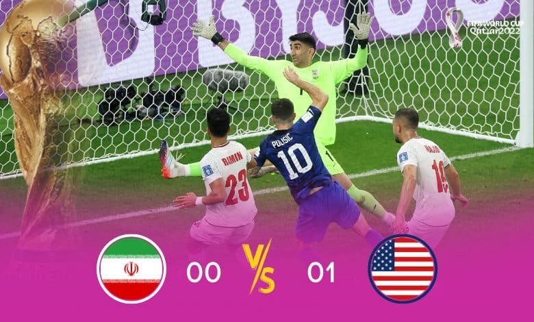 Piala Dunia FIFA 2022 menampilkan tim AS mengalahkan Iran 1-0