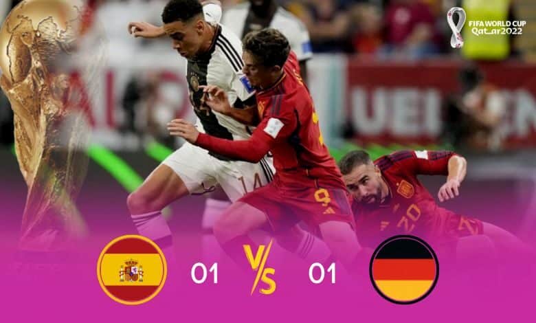 Spanyol dan Jerman bermain imbang 1-1 dalam pertemuan Piala Dunia FIFA 2022 mereka