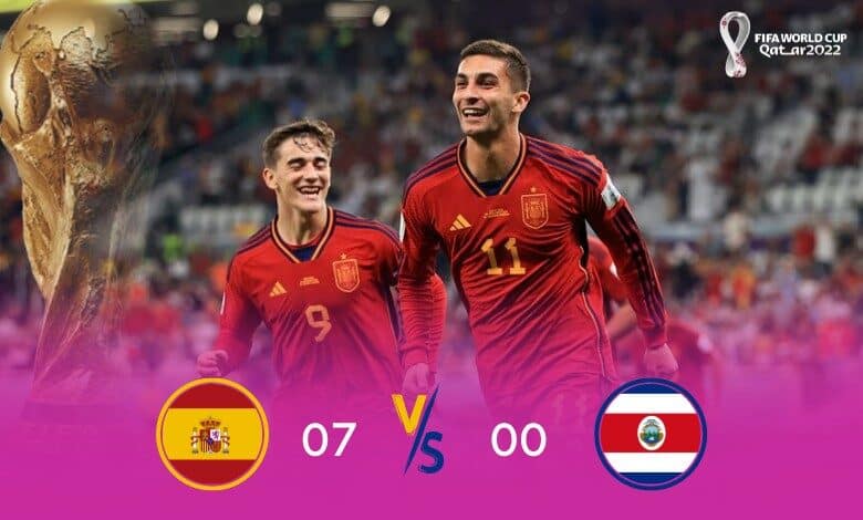 FIFA World Cup 2022: Spain makes a fantastic start and thrashes Costa Rica 7-0
