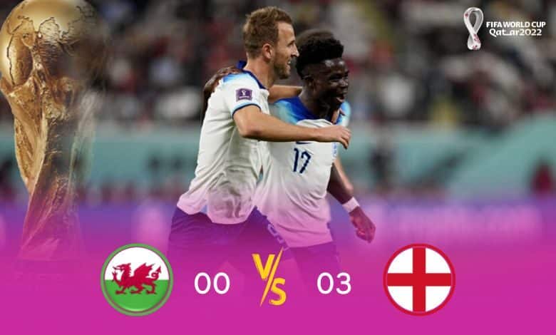 England vs Wales FIFA World Cup 2022: Eng wins against Wales with a score of 3-0