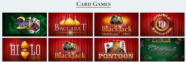 Avalon78 Casino Card Games