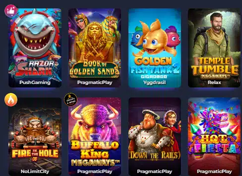 Bet it All Casino Popular Games 