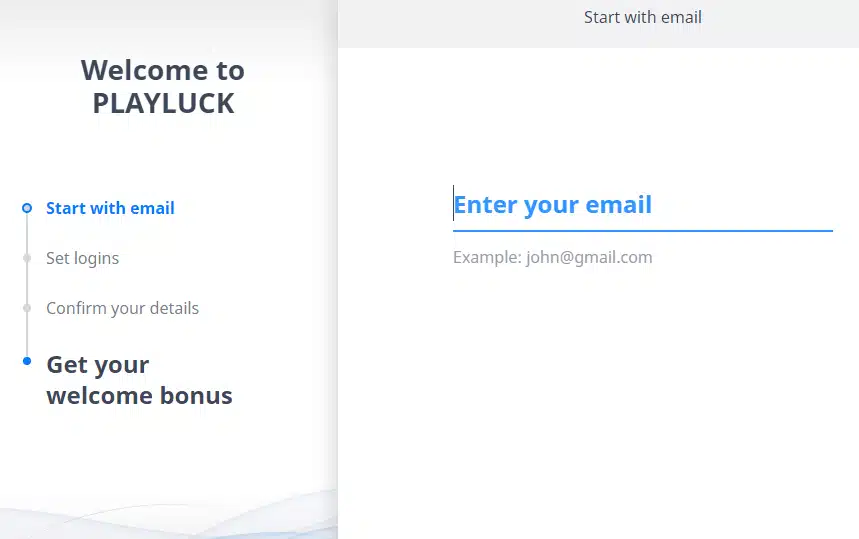 Playluck Casino Sign Up Process Playluck Casino Sign Up Process