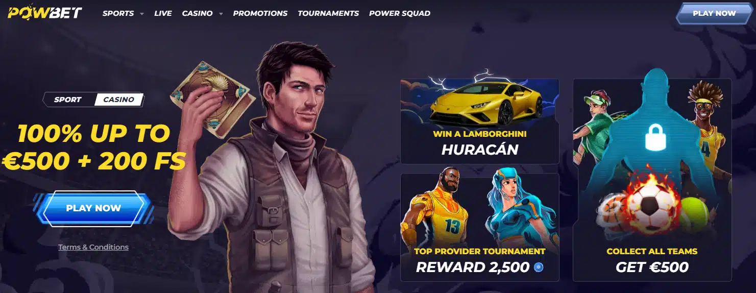 Powbet Casino User Interface Powbet Casino User Interface