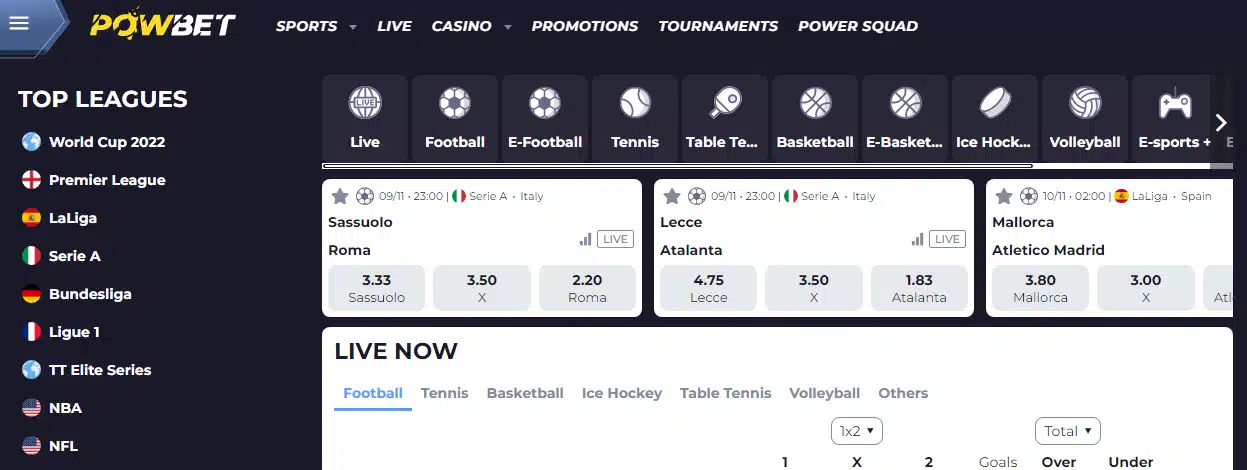 Powbet Sportsbook Powbet Sportsbook