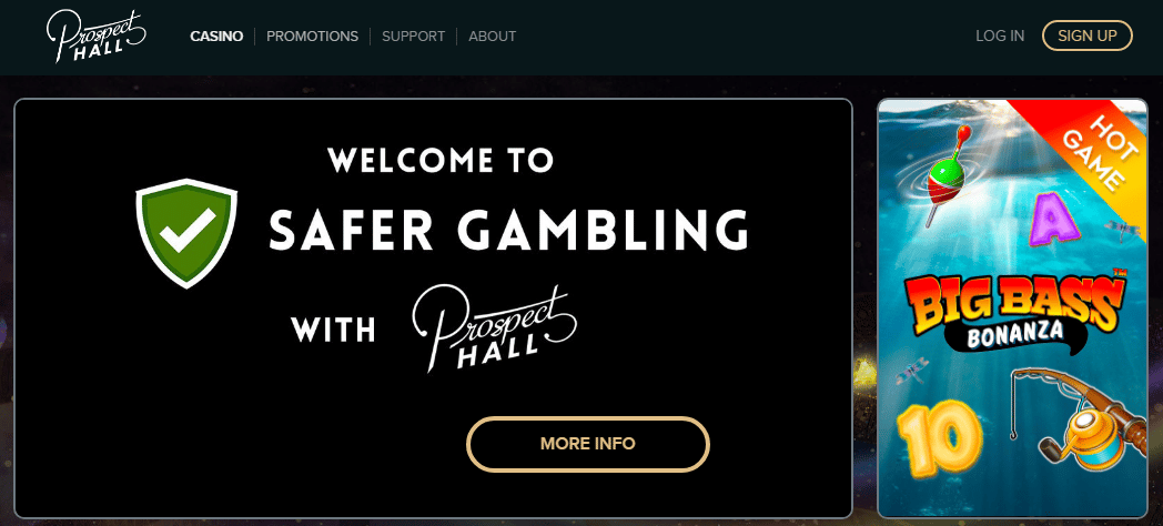 Prospect Casino User Interface