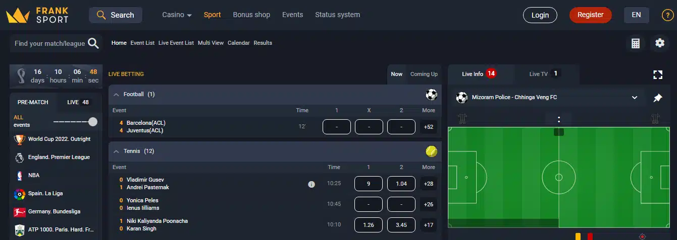 Sports Betting Options by Frank Casino Sports Betting Options by Frank Casino