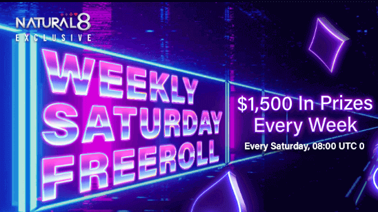 $400 Saturday Freerolls by Natural8 Poker