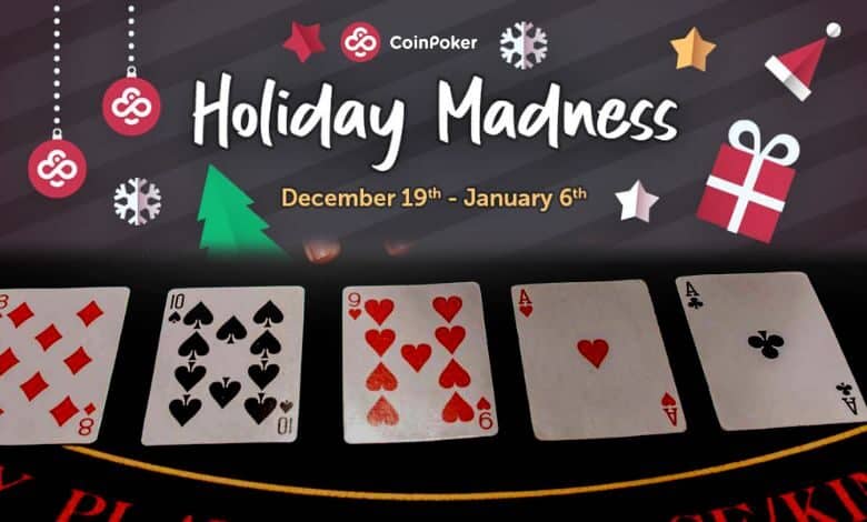 Join the Holiday Madness Tournament Series at CoinPoker & win huge!