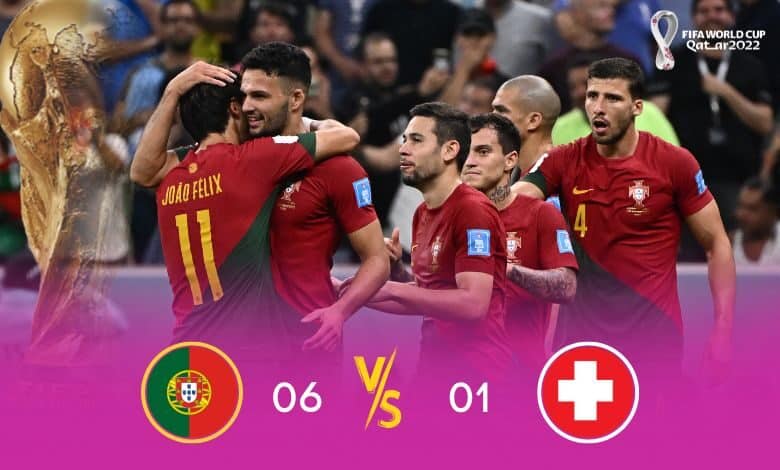 Lusail Stadium at FIFA sees Portugal defeat Switzerland 6-1