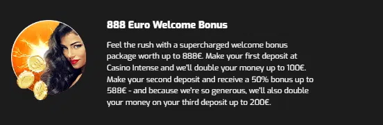 Casino Intense Welcome Bonus Casino Intense Welcome Bonus
