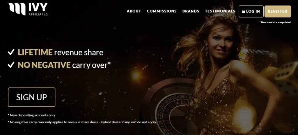 Dream Vegas Casino Affiliate Program via Ivy Affiliates