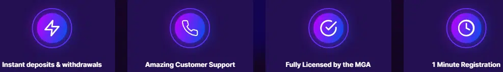 Features of MegaRush Casino