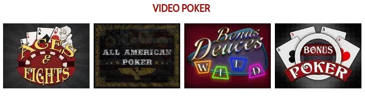 Grande Vegas Casino Video Poker Games