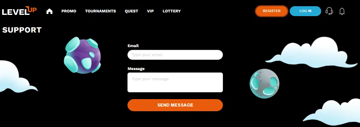 LevelUp Casino Customer Support
