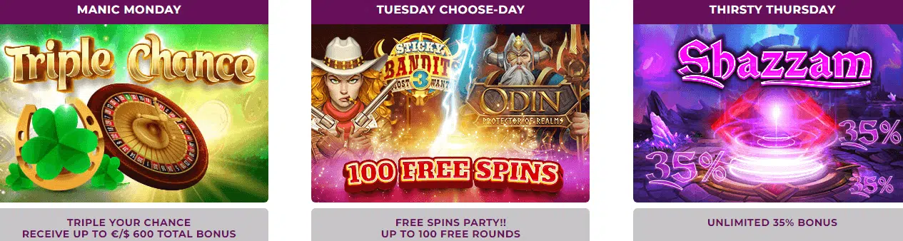 Magical Spin Casino Monday, Tuesday, & Thursday Offers Magical Spin Casino Monday, Tuesday, & Thursday Offers
