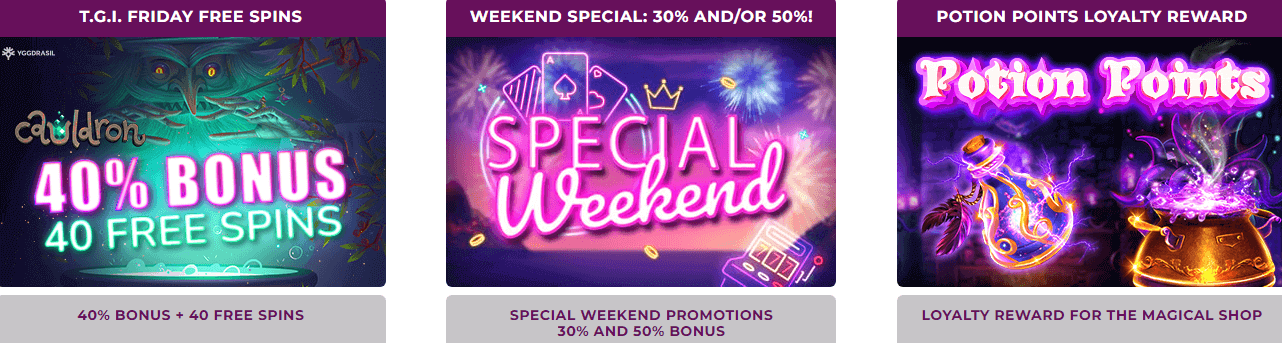 Magical Spin Casino Special Promotions
