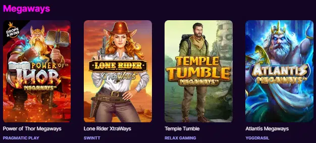 MegaRush Casino Megaways Games 