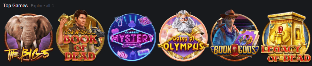 One Casino Top Games