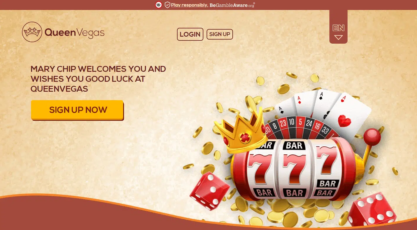 Queen Vegas Casino User Interface Queen Vegas Casino User Interface