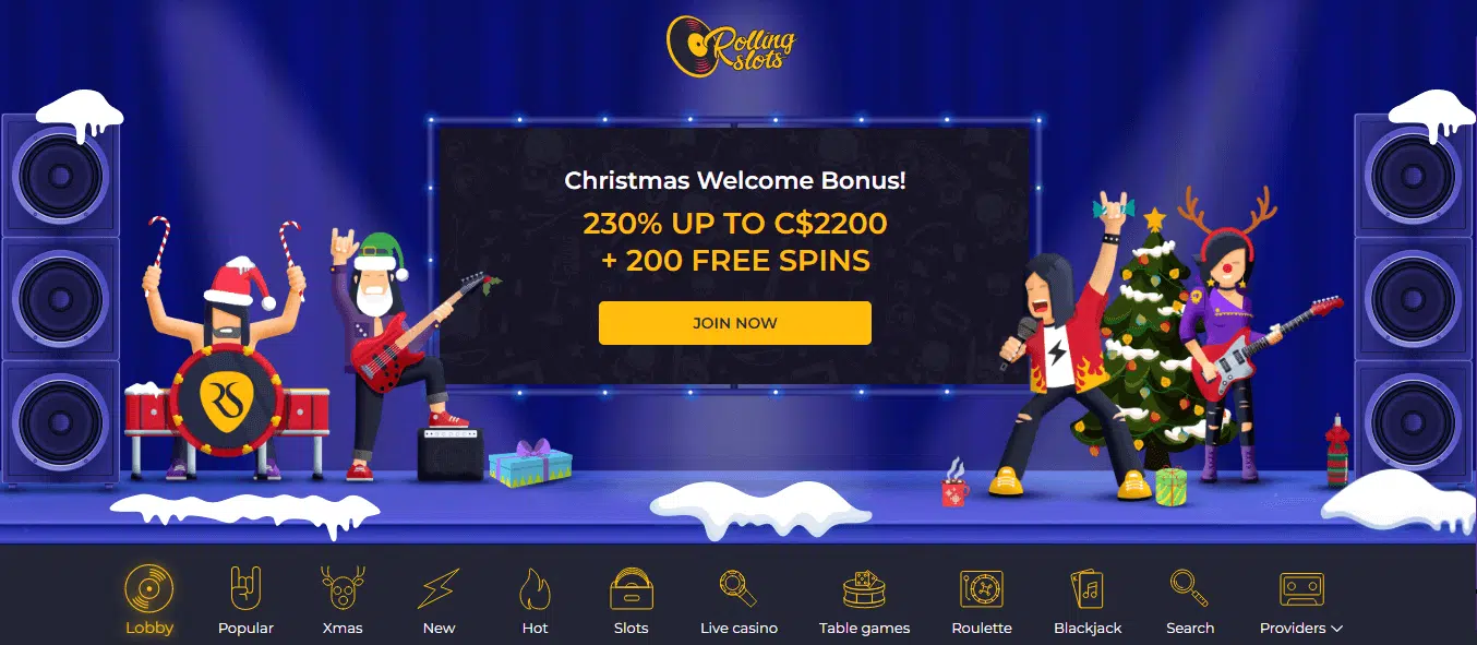 Rolling Slots Casino User Interface Rolling Slots Casino User Interface