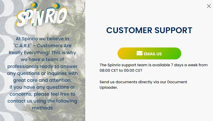 Spin Rio Casino Customer Support Spin Rio Casino Customer Support