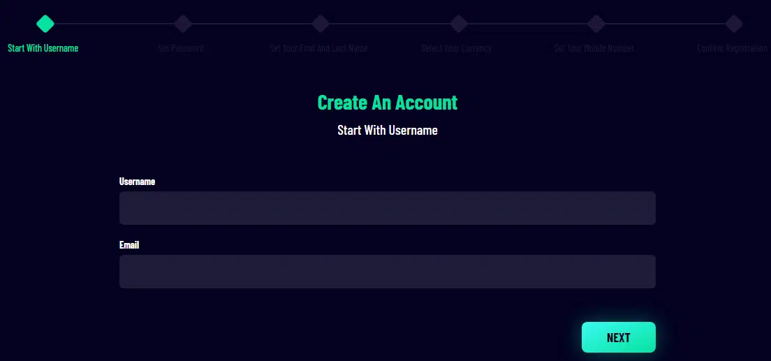 Vegaz Casino Sign Up Process Vegaz Casino Sign Up Process