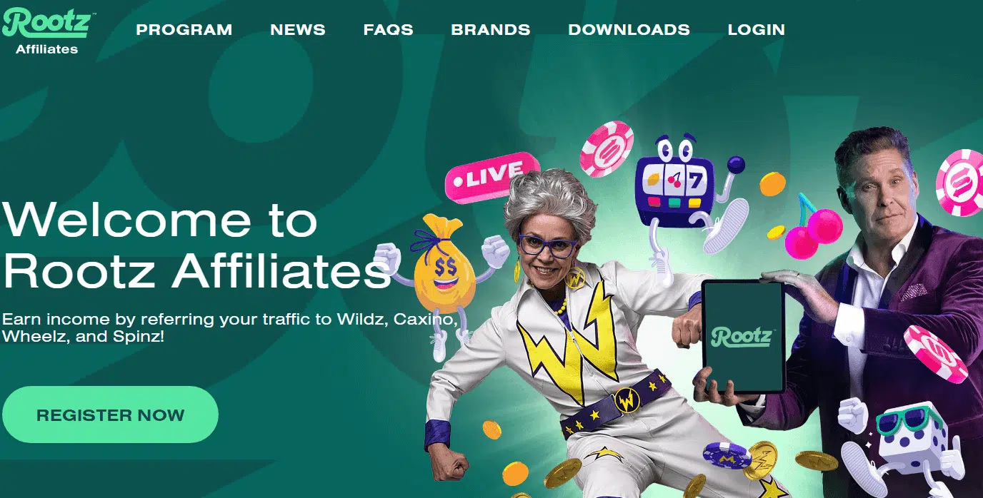 Wheelz Casino Affiliate Program via Rootz Affiliates Wheelz Casino Affiliate Program via Rootz Affiliates
