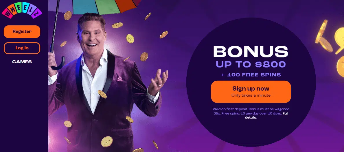 Wheelz Casino User Interface Wheelz Casino User Interface