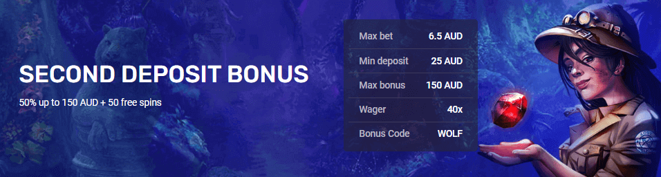 Woo Casino Second Deposit Bonus