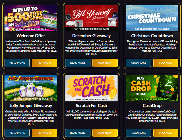 Your Favorite Casino Promotions