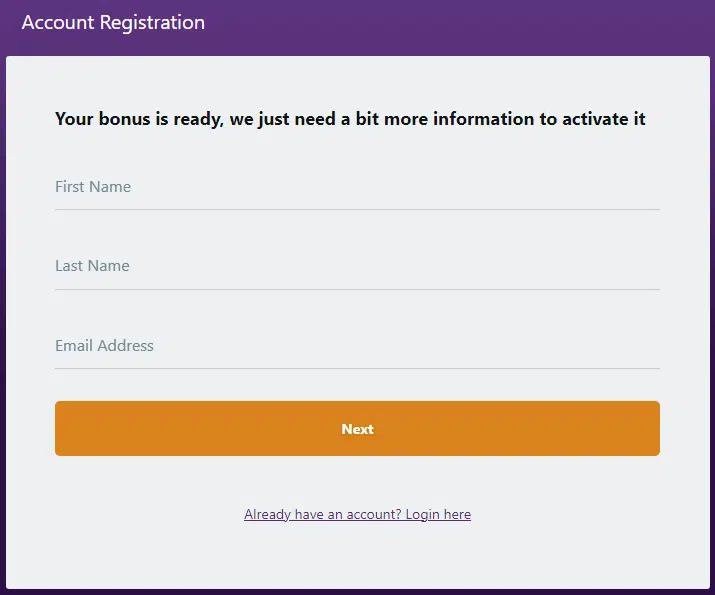 Zodiac Casino Sign Up Process