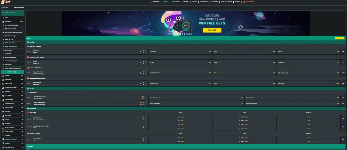 1Bet - Sportsbook 1Bet - Sportsbook