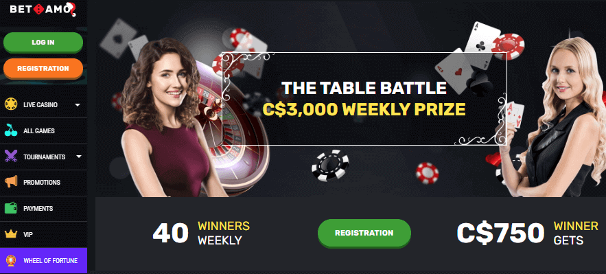 Betamo Casino Table Battle