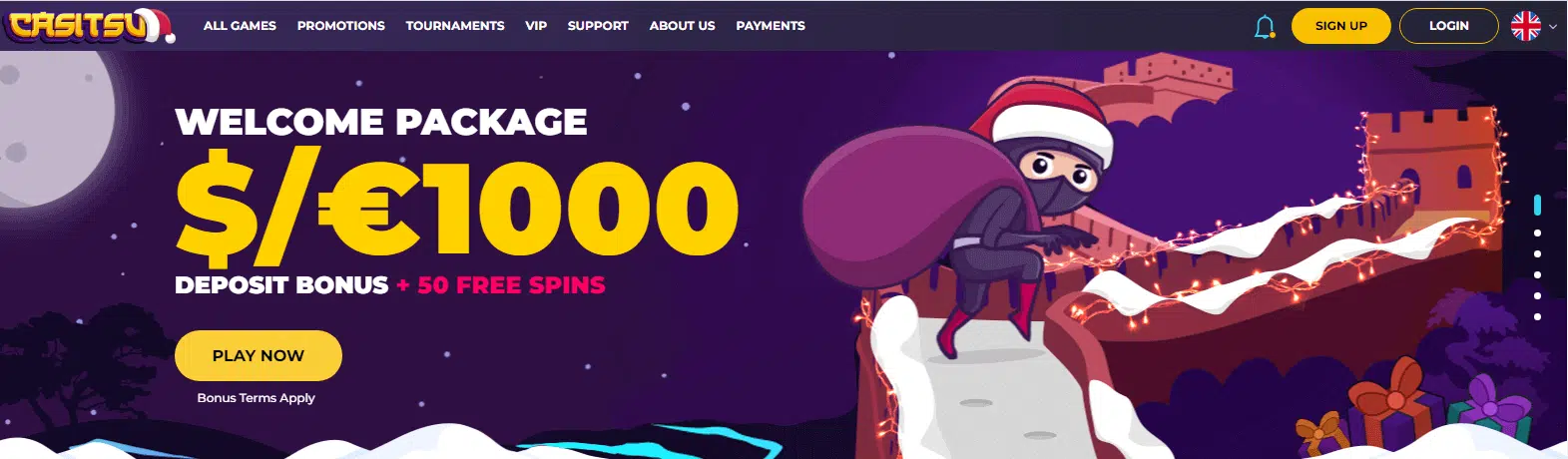 Casitsu Casino - User Interface