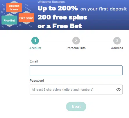 Conquestador Casino Sign Up Process