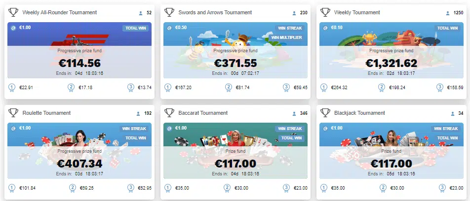 conquestador casino tournaments