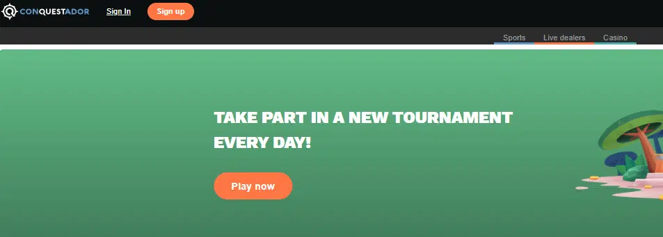 Conquestador Casino - User Interface