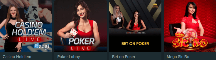 Duobetz Casino Poker Games