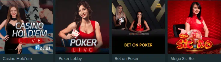 Duobetz Casino Poker Games