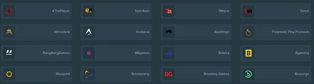 Duobetz Casino Software Providers