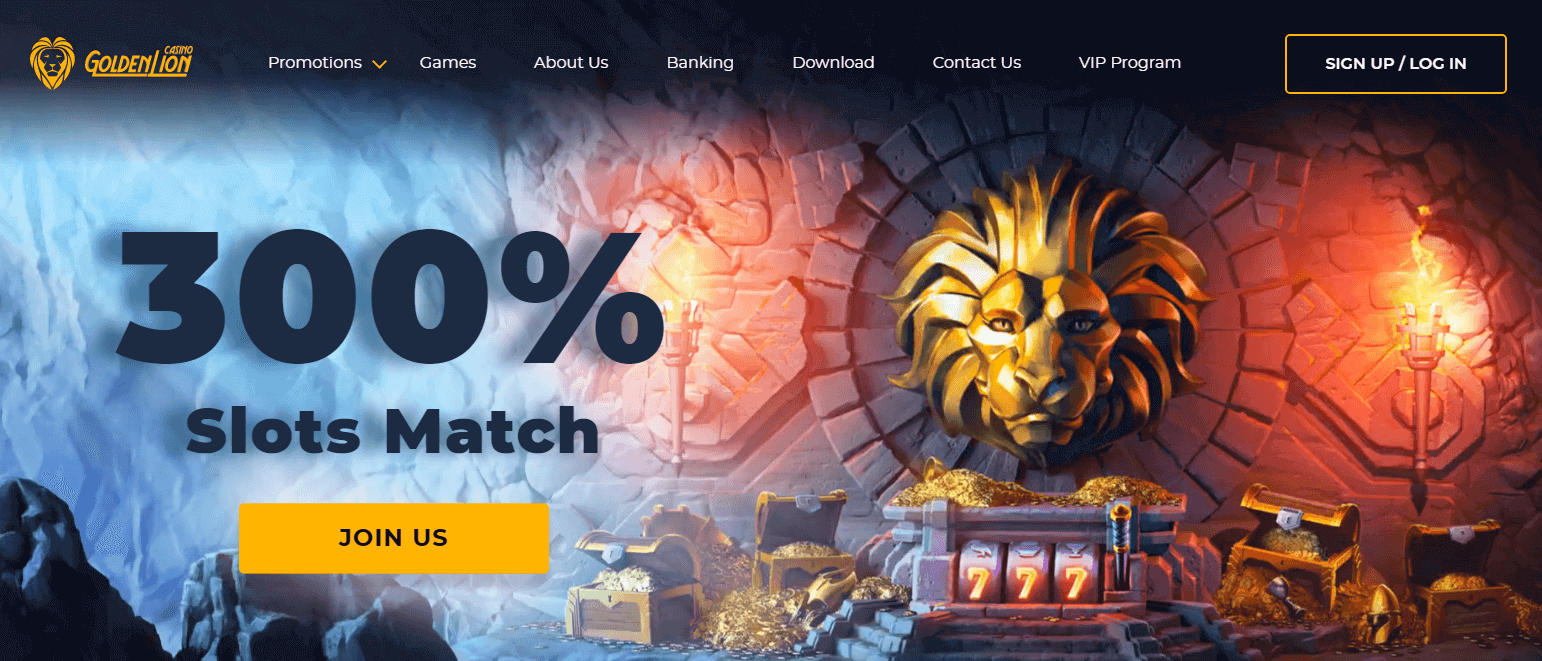 Golden Lion Casino - User Interface